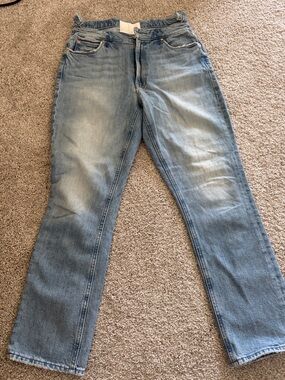 MOTHER Women's Dazzler  shift  Light Blue Straight-Leg Jeans size 28